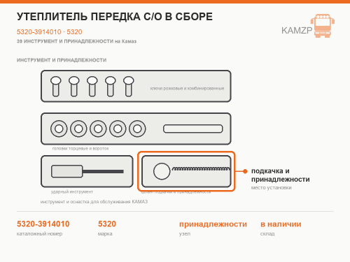 Утеплитель передка с/о в сборе, каталожный номер 5320-3914010